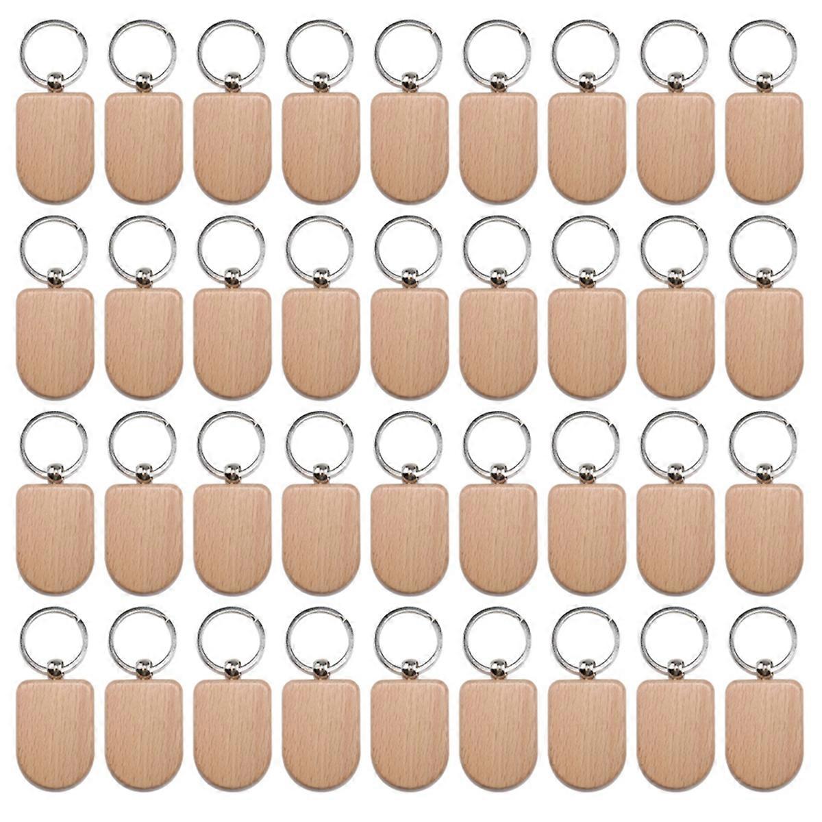 Blank Wooden Key Tag Key Engraving Blanks Unfinished Key Tags,Style 7