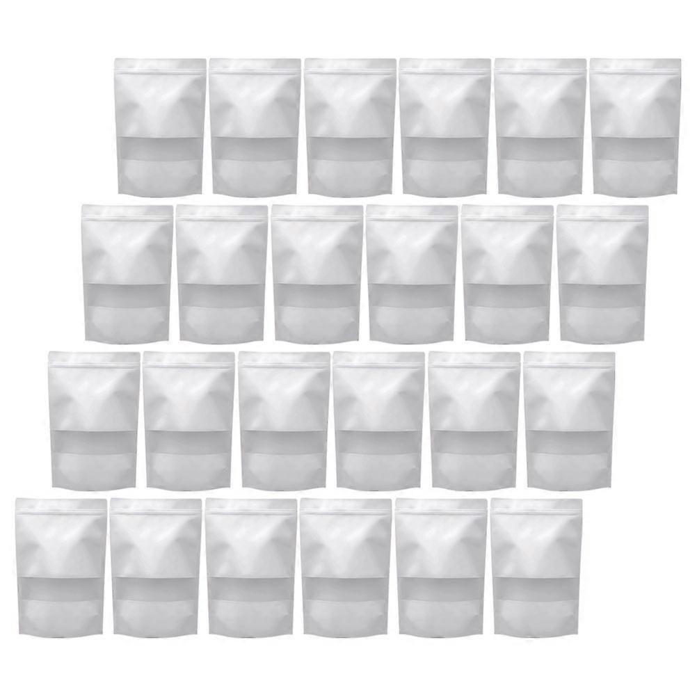 100 Pcs Airtight Food Bags With Standup Design For Space Saving Home Storage And Snack Packaging 20X14X4CM