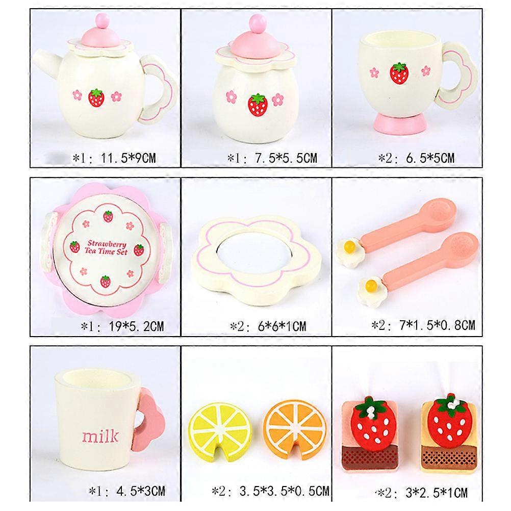 Role Playing Afternoon Tea Toys Set For Toddlers Assorted Color Environmental Protection Waterborne Paint 1 Set