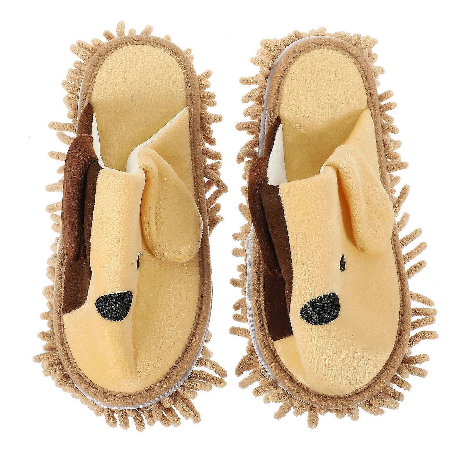 Washable Mop Slippers Dust Pickup Home Users Multi Color Size 28x8x8cm Low Noise 1 Pair