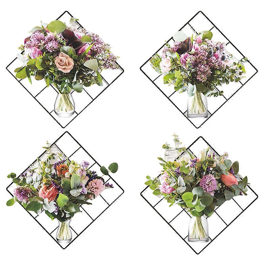 Decorative Flower Vase Wall Stickers 20 Pcs Fresh Style Decals Suitable For Wall Tile Closet And Cabinet Assorted Color Design