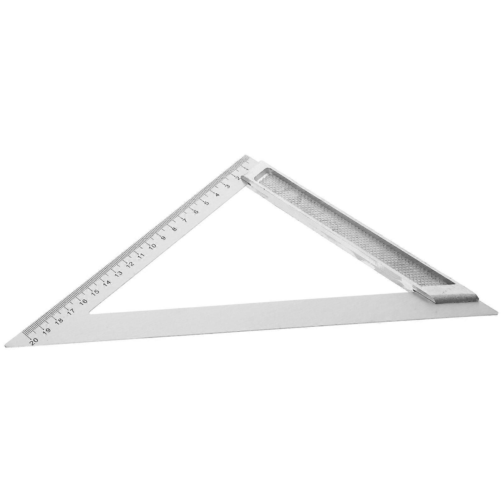 Architect Ruler Aluminum Alloy Triangle Square Ruler for Drafting 3Pcs