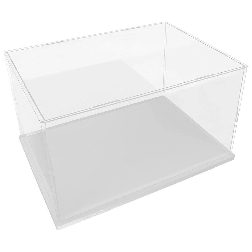 Transparent Acrylic Case For DIY Enthusiasts Rectangular Storage .8×15.7×7.9in Display 2Pcs