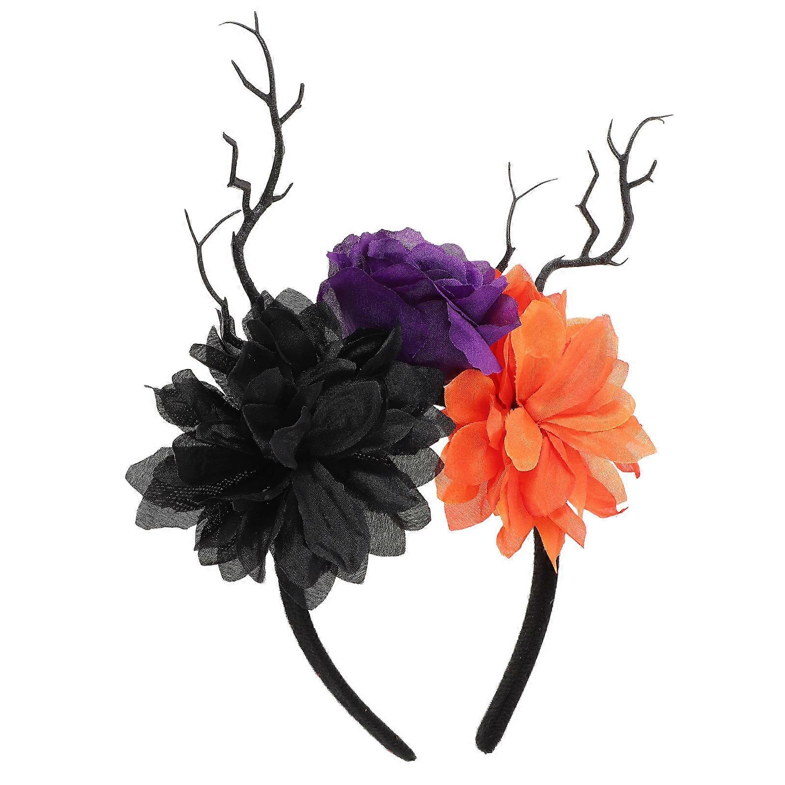 2Pcs Multi Colored Halloween Headwear Headband For Party Attendees Perfect For Masquerade Costume Parties