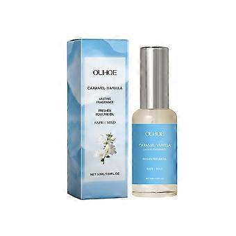 Aceite de perfume de vainilla y caramelo, sabor a caramelo fresco y ligero, textura de aceite esencial elegante, fragancia de larga duración, 50 ml