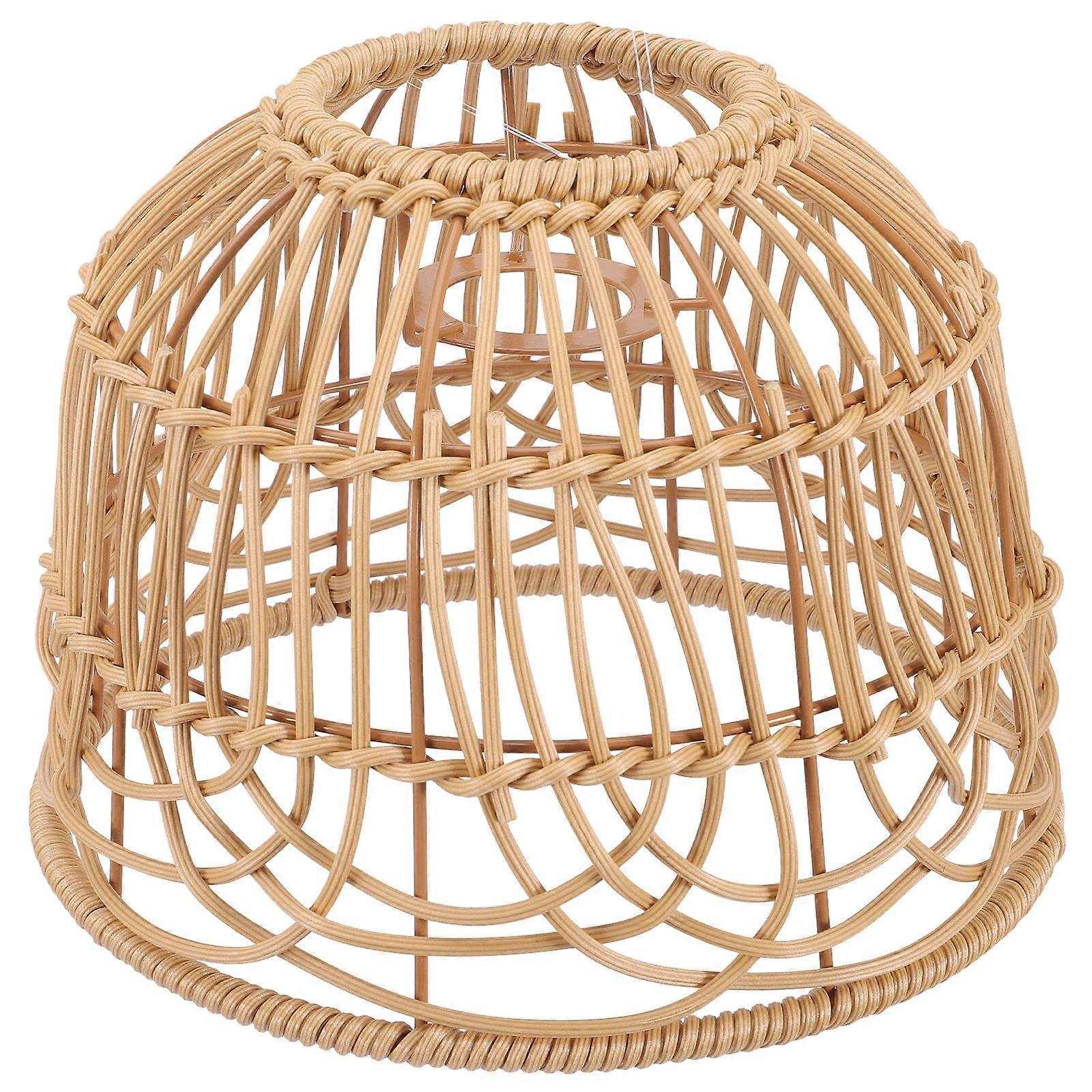 Lamp Cover Vintage Lampshade for Lamp Use 3Pcs Khaki Woven Pendant Shade