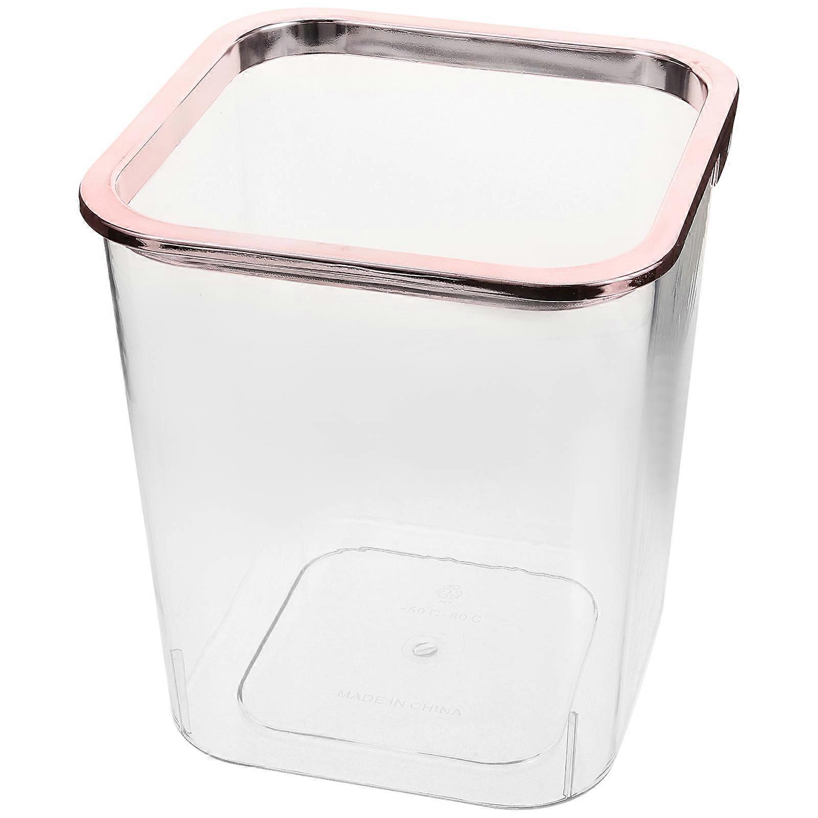 Transparent Wastepaper Basket 2Pcs Simple Style Garbage Bin For Kitchen 20x18CM Storage Solution