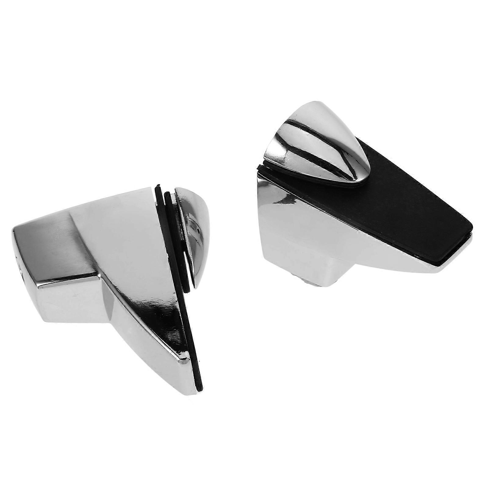 Rectangular Glass Shelf Brackets Suitable For Bathroom And Office Installation 8Pcs Quantity