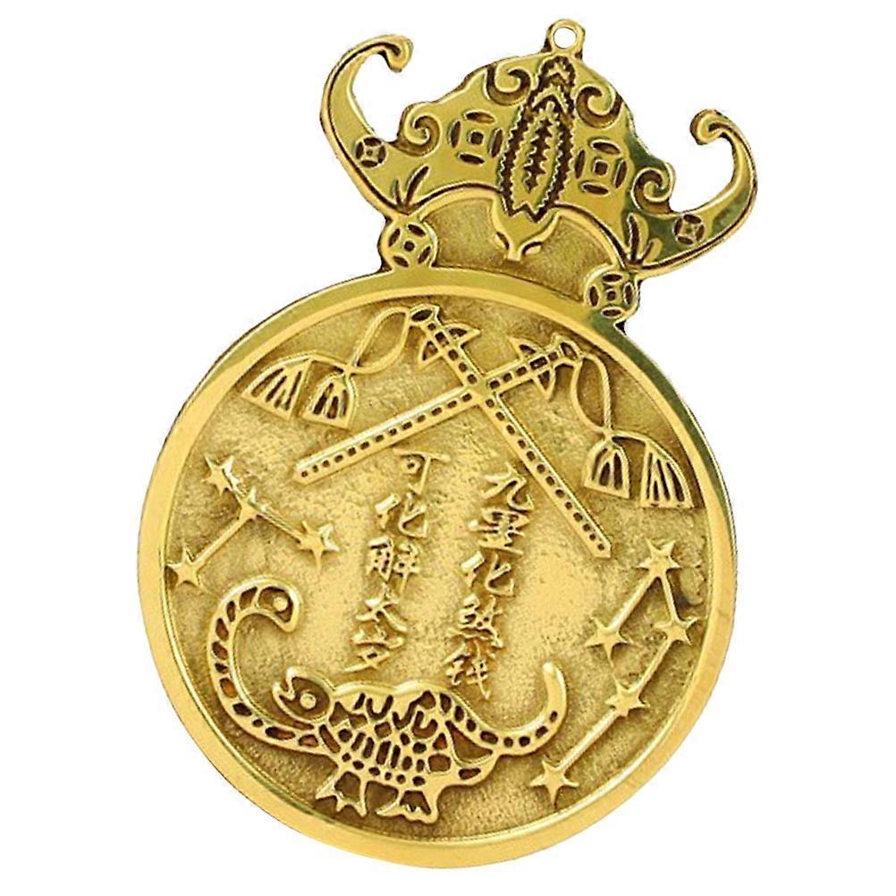 Nine-Stars Mirror Copper Luck Mirror for Wall Decor 2Pcs Set