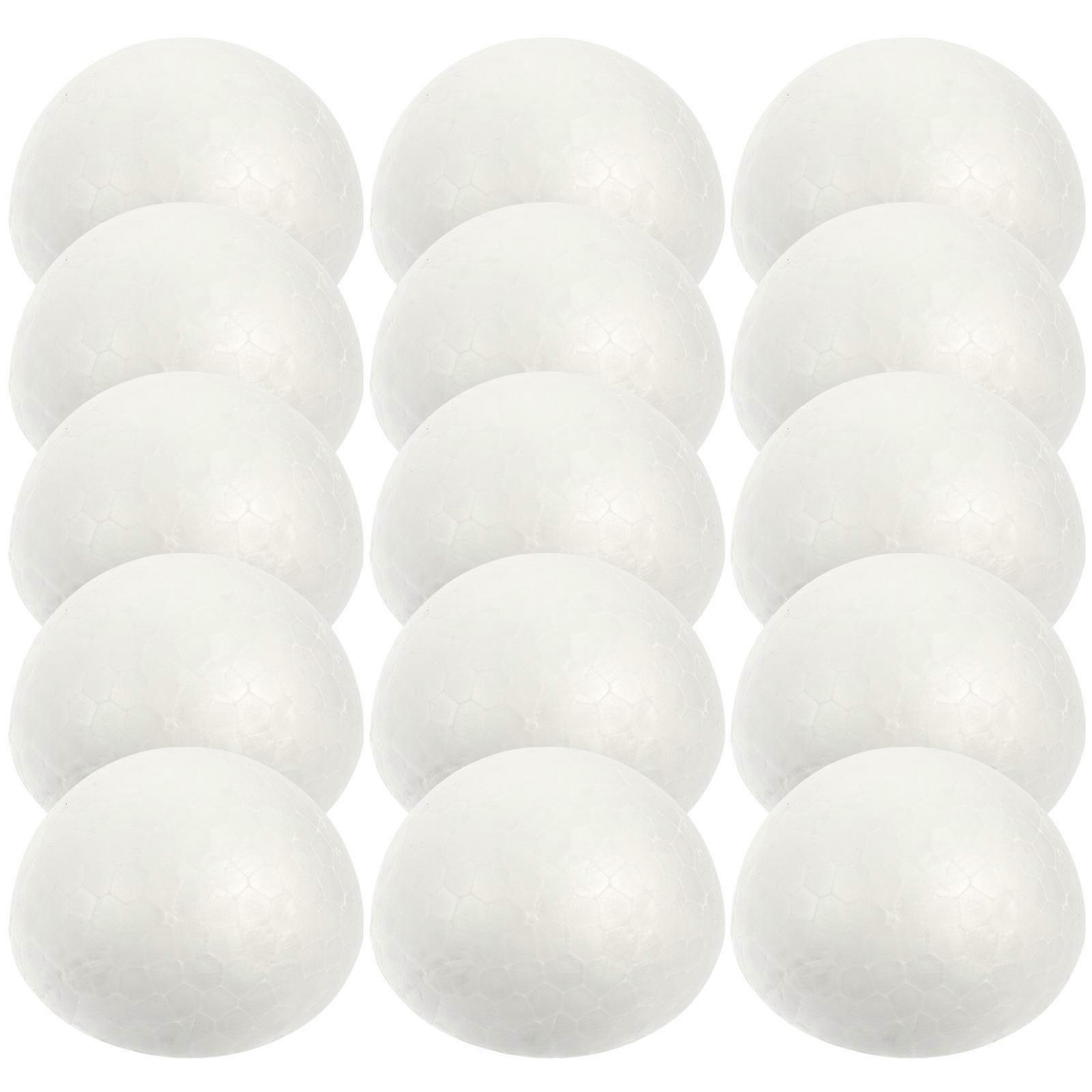 DIY Craft Foams Balls Polystyrene Semicircular Foam Balls for Decor 90Pcs