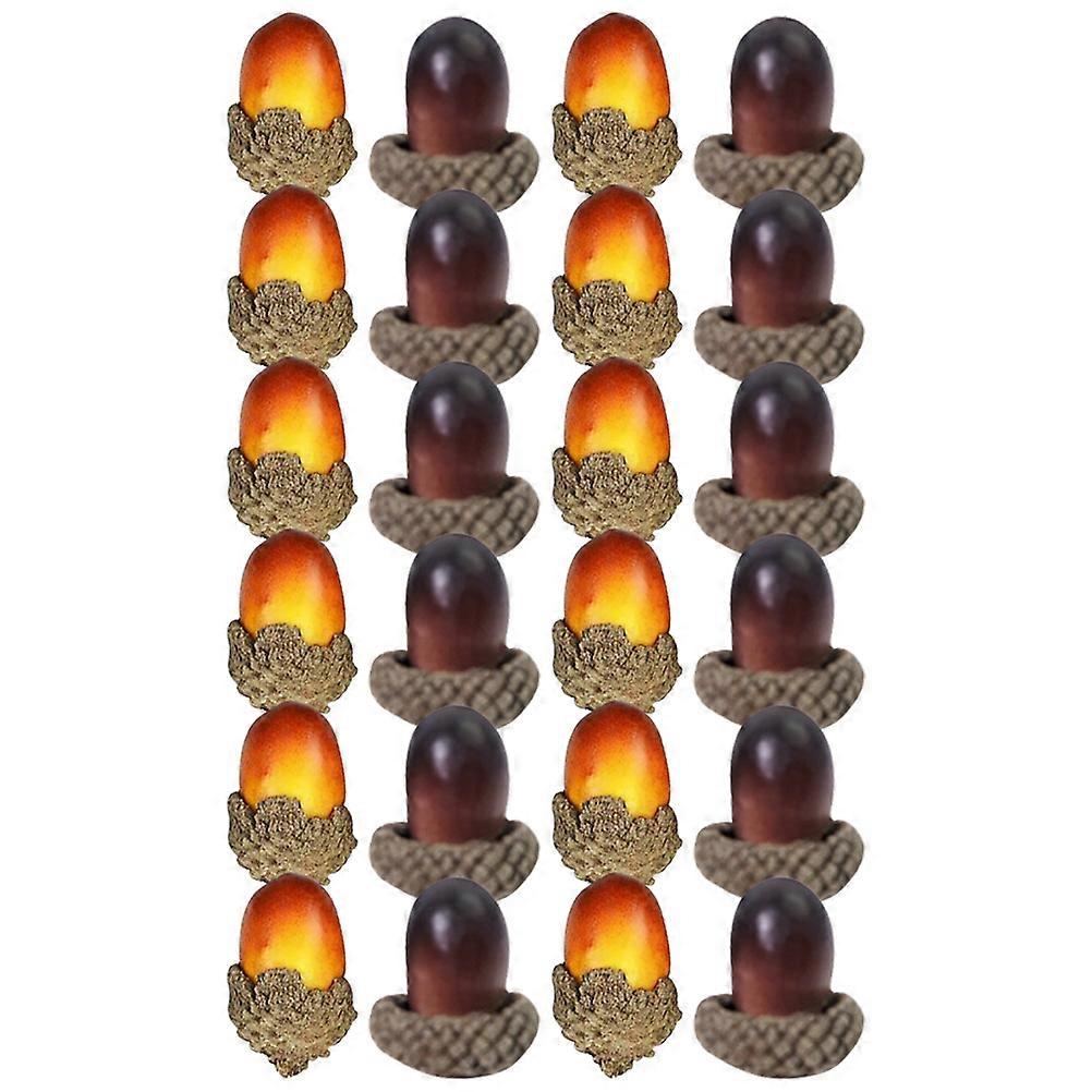 Simulation Acorn Artificial Acorn Ornaments for Home Decor 200Pcs