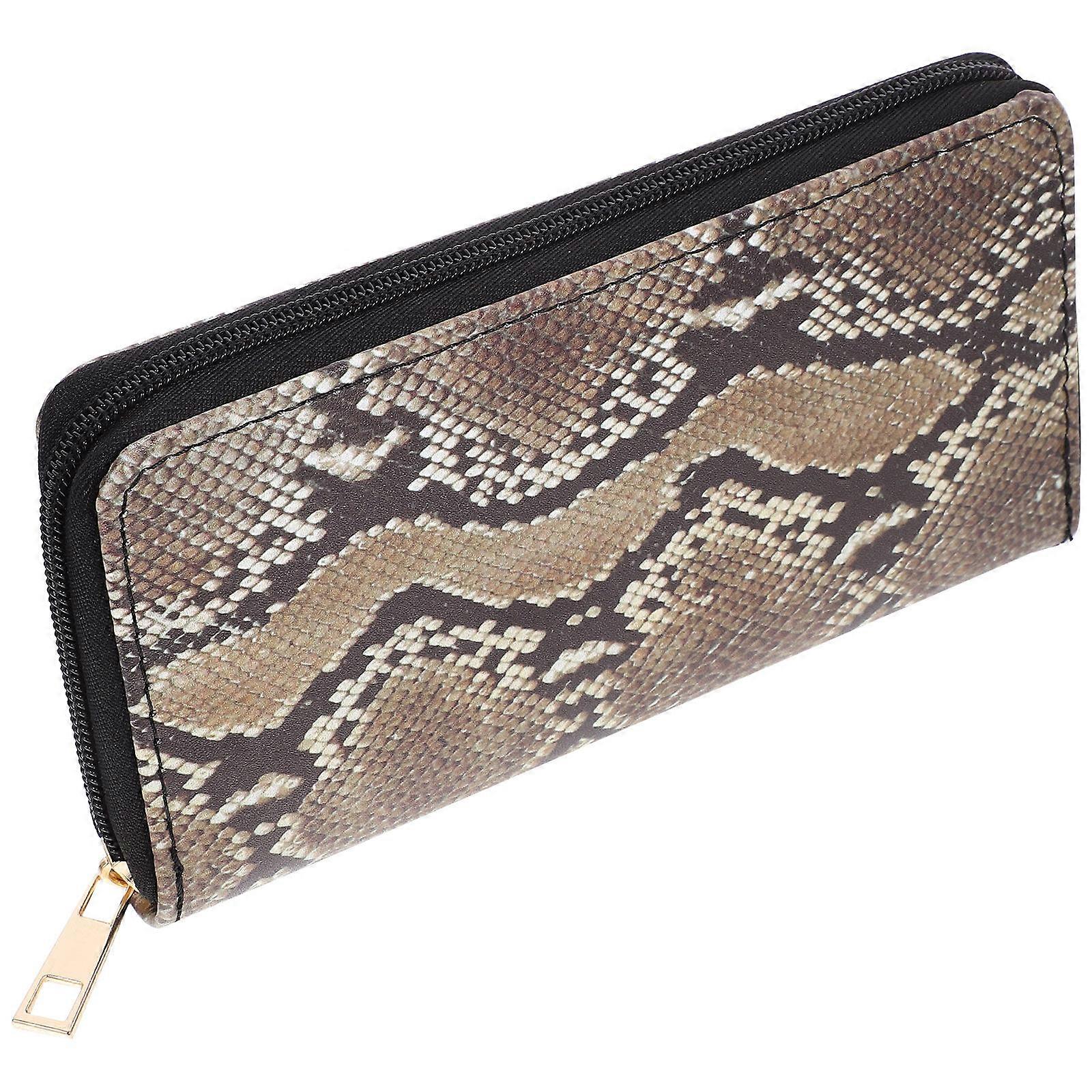 Pattern Ladies Wallet with Zipper for Mobile Phone 1Pcs PU