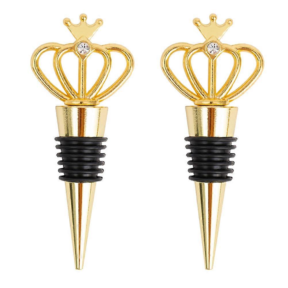 Creative Crown Shape Plug for Sealing Golden Alloy