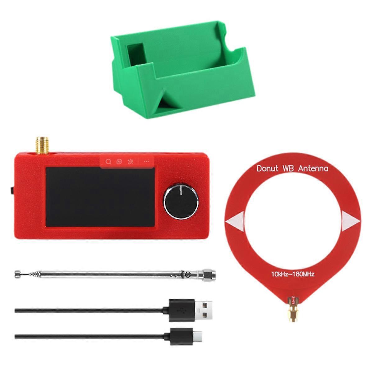 SI4732 Radio Receiver Kit 1.9inch Display 10KHz-180MHz Shortwave Radio FM/AM/LSB/USB+Stand+Antenna