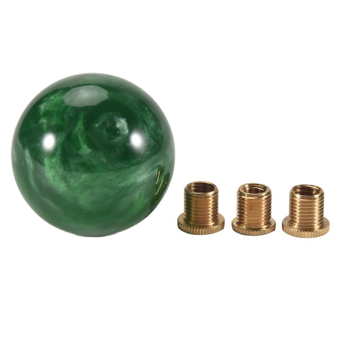 Marble Style Round Ball Gear Shift Knob Acrylic Shifter Knobs Stick Shift Knobs with 3 Adapter for M