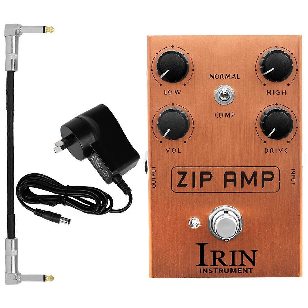 an-39 Electric Guitar Effects Pedal Strong Compression Overdrive with COMP Toggle ZIP AMP Tone Enha