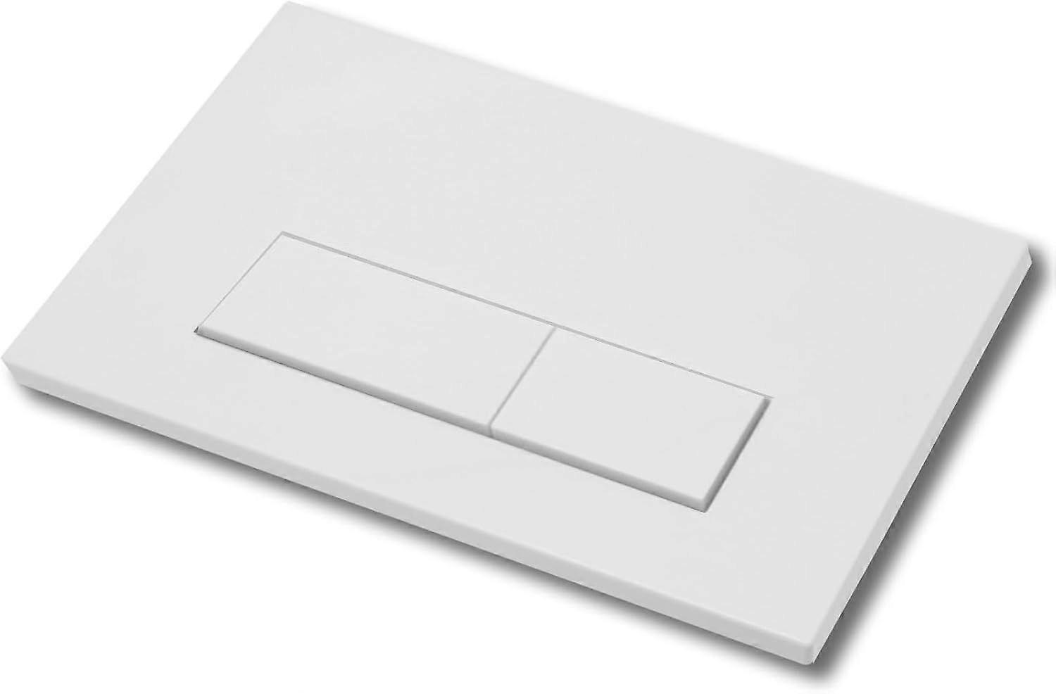 Actuator plate control flush button toilet cistern accessory compatible with Geberit Sigma01,20,30 UP300 and UP320, dual flush function (white)