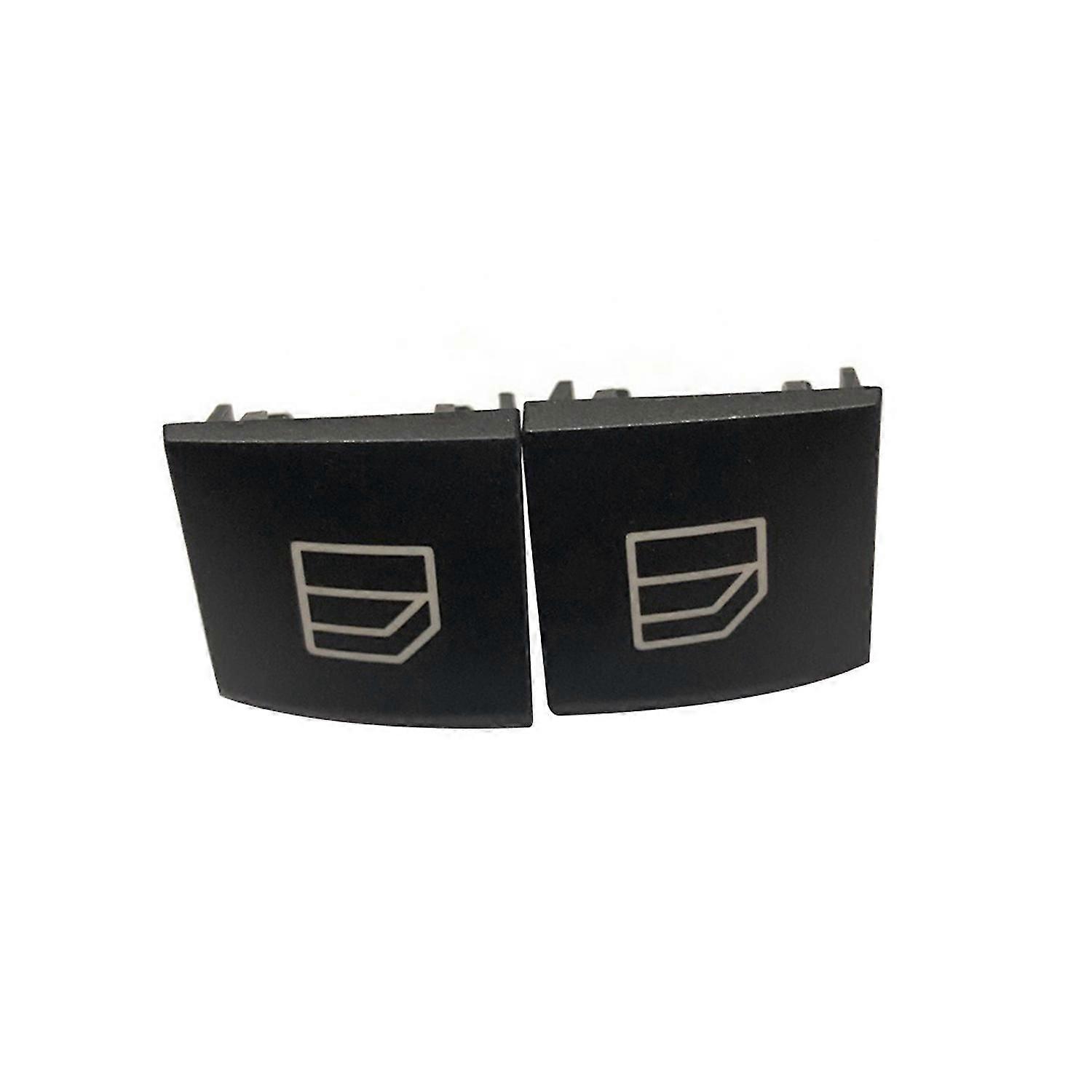 2Pcs Driver Window Switch Repair Button Cap Cover Replacement for Mercedes B Class W245 ML GL R Clas