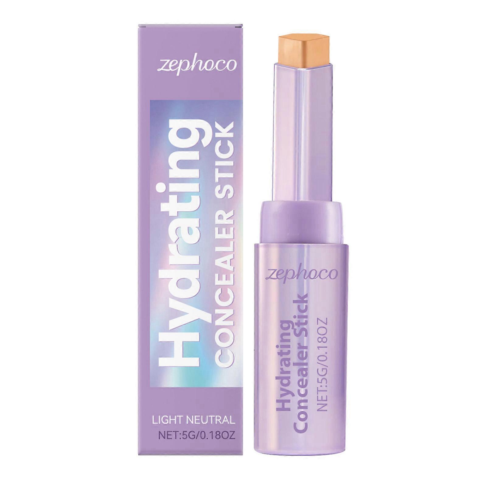 Hydrating Shape Tape Blur Concealer Stick - Lightweight Under Eye Concealer Pencil with Brush for Smooth Face & Dark Circle Coverage