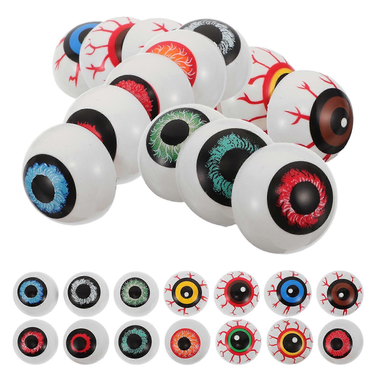 Halloween Plastic Eyeballs Half Round for Decoration 84Pcs