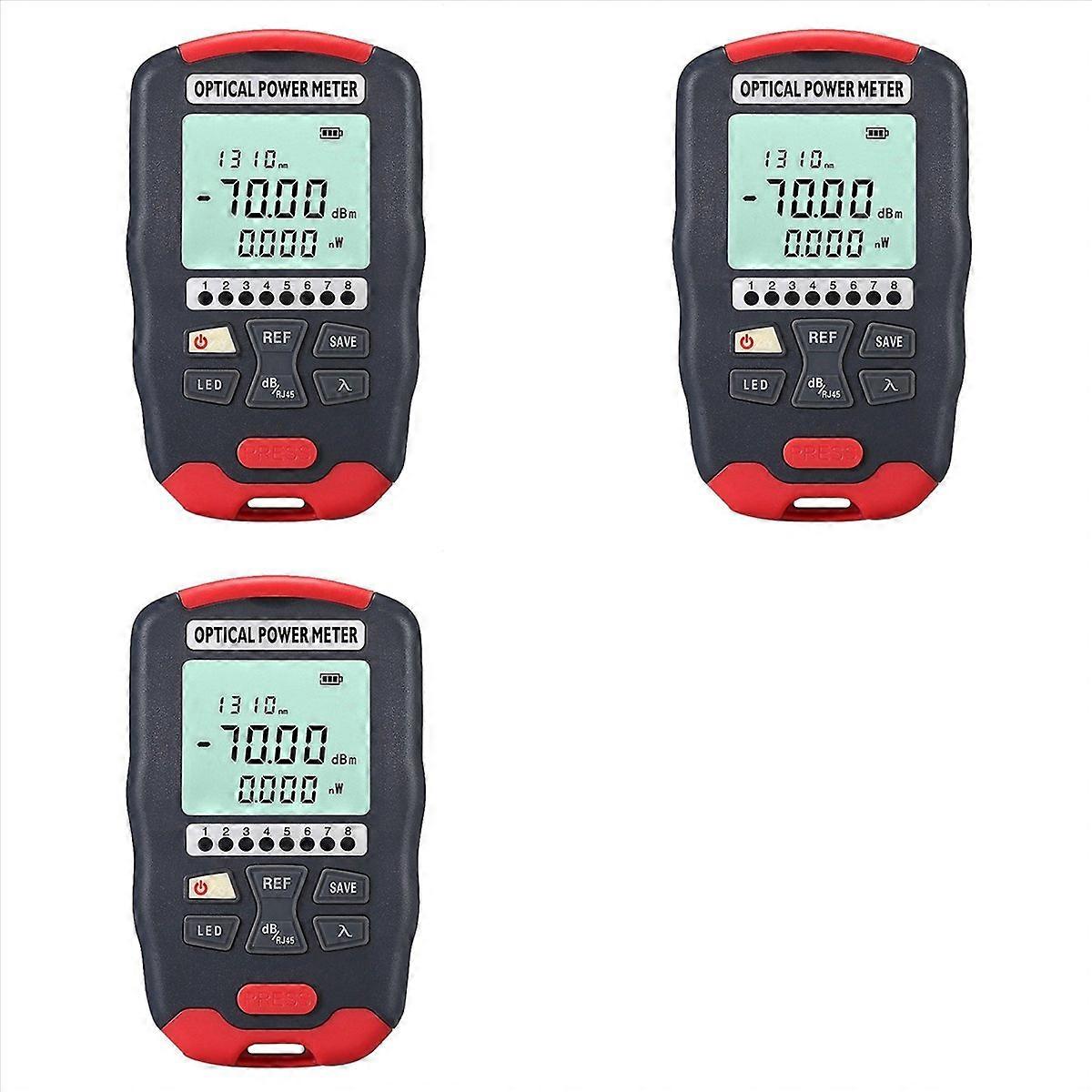 Optical Fiber Power Meter Fiber Visual Fault Locator 10 Wavelengths Sensitive Chip Accurate Measurem
