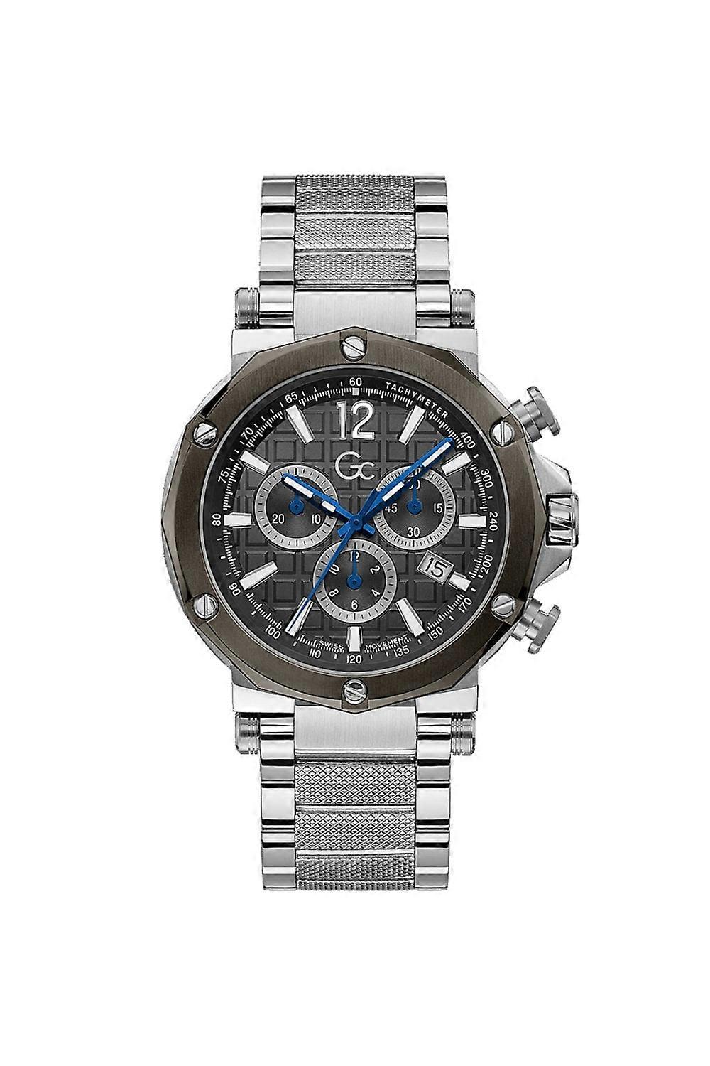 Men's GC Gents Spirit Chrono Silver-Tone Stainless Steel 44mm Dress Watch Y53006G5MF