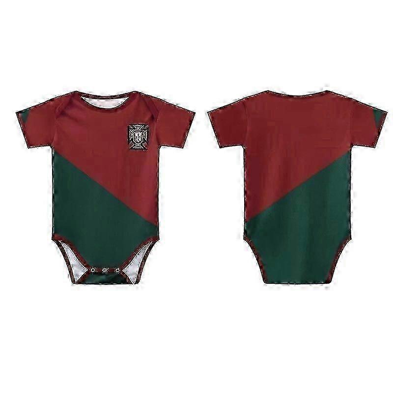 2022-2023 فريدة من نوعها طفل طفل كرة القدم جيرسي بذلة قصيرة الأكمام 6-18 شهرا