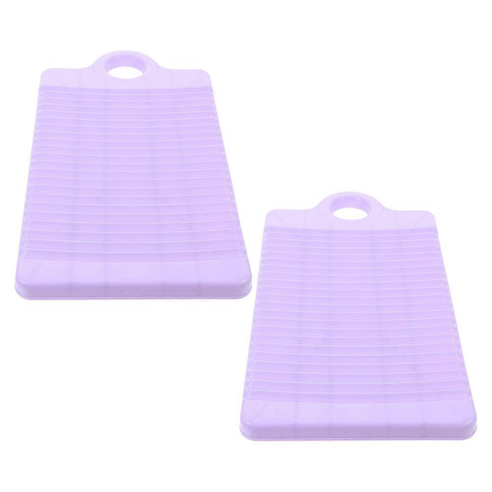 Mini Plastic Washboard for Laundry Room Use 2Pcs Handheld Scrub Board