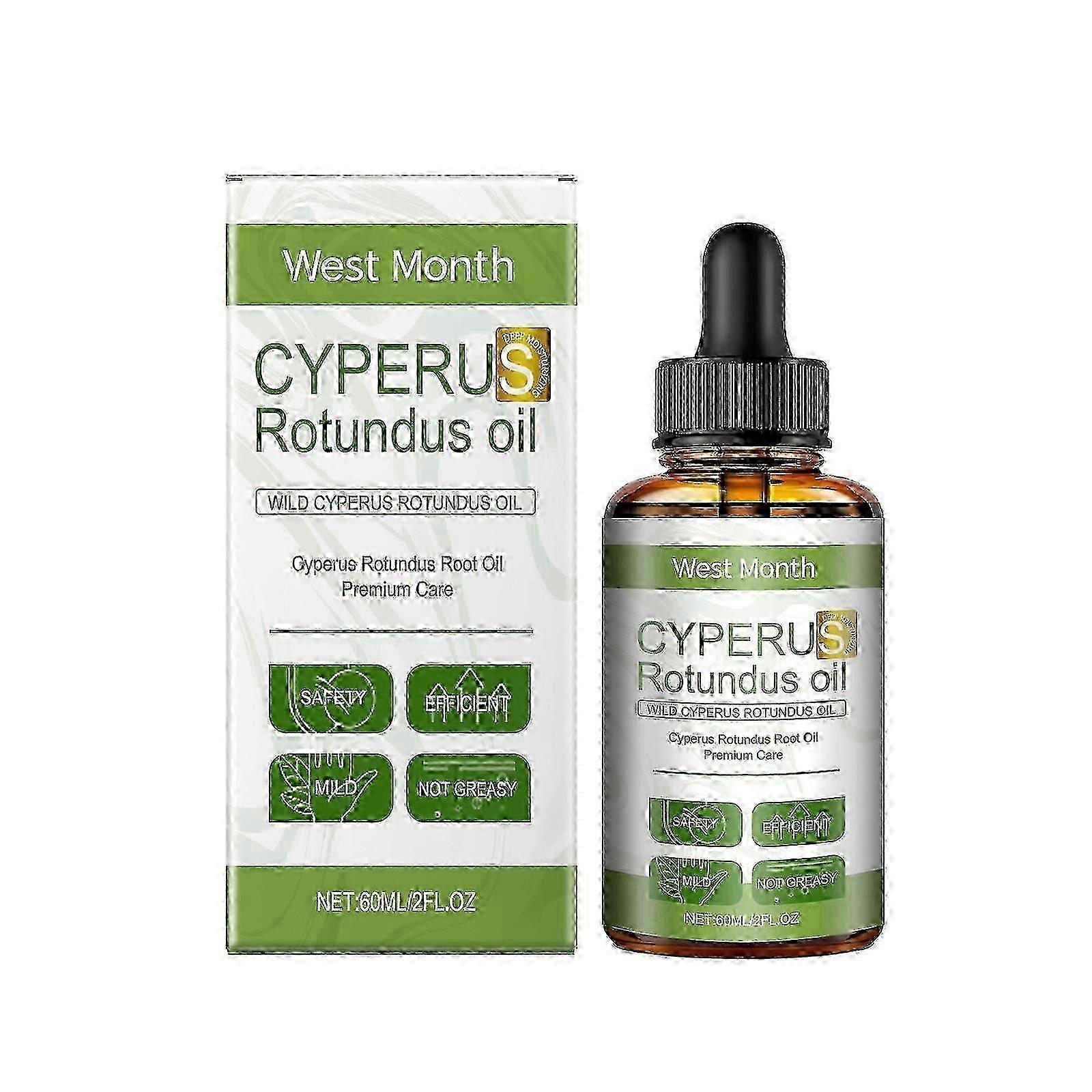 1-3x ulei Cyperus Rotundus pentru îndepărtarea părului, ulei natural de Cipru 60ml, reduce creșterea părului, calmează pielea, ideal pentru bărbați și femei