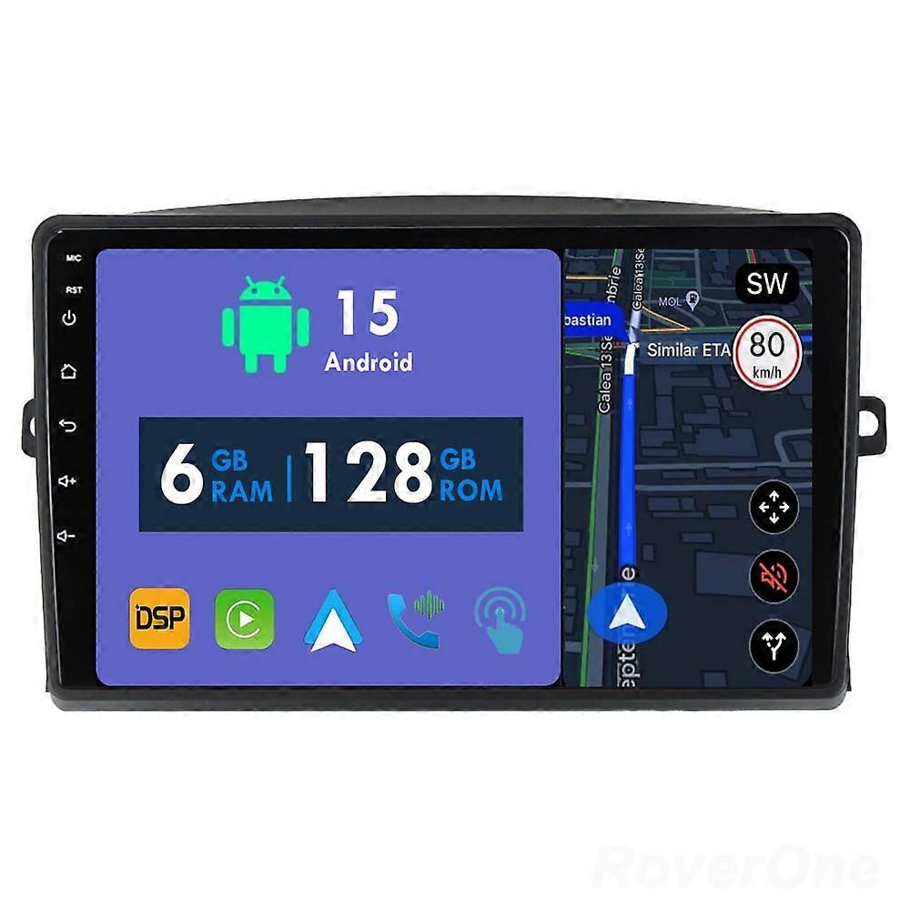 Car Radio 6G+128G CarPlay GPS Navigation Head Unit for Toyota Sienna 2 II XL20 2003 - 2010 Android Auto Bluetooth Stereo Touch Screen