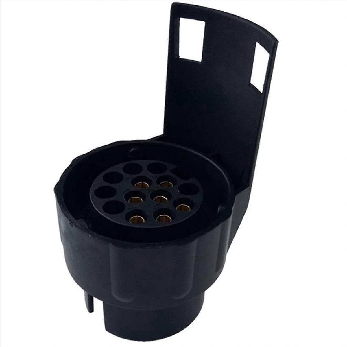 Car Trailer Tester 7/13 Pin Light Cable Plug Socket With 2 Adapters