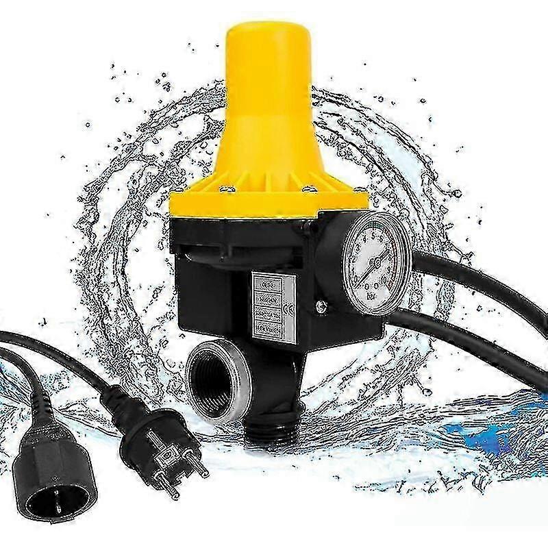 Pump Control With Bar Graph And Cable, Pressure Switch 10 Bar, Automatic Start And Stop, With Cable, Yellow 25-26