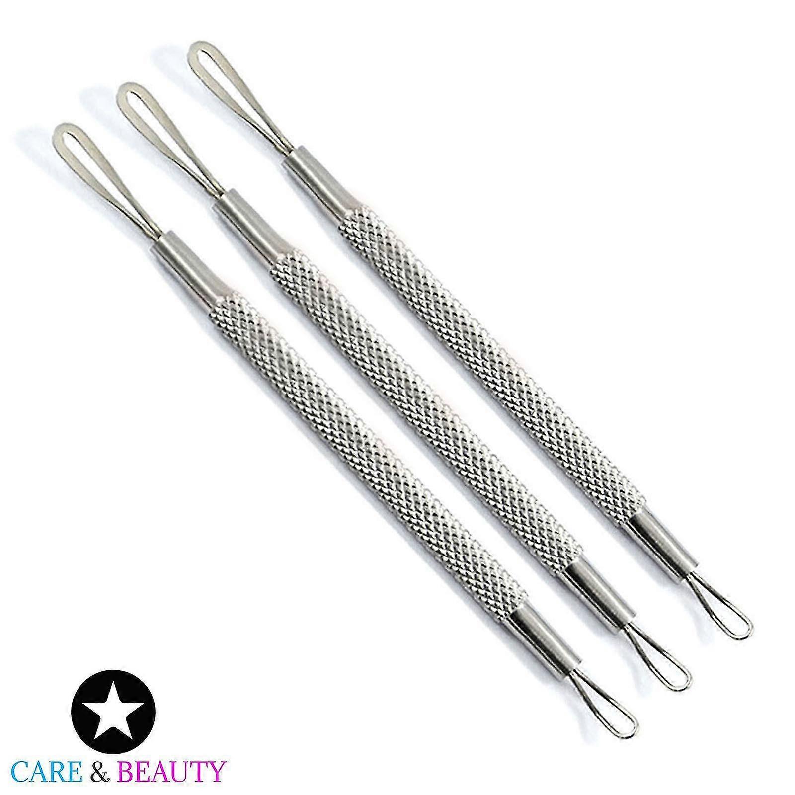 3ホワイトヘッドリムーバーフェイシャルスポットにきびにきびの抽出ツールのセット