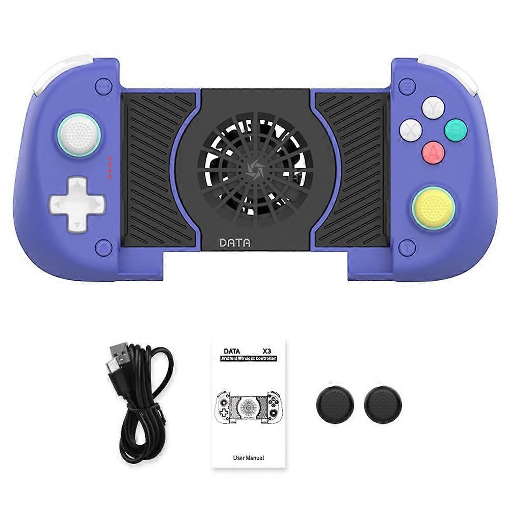X3 Bluetooth Wireless Controller for Switch/OLED for PUBG Mobile Dual Hall Joystick with CoolingFan for Android/IOS PC A