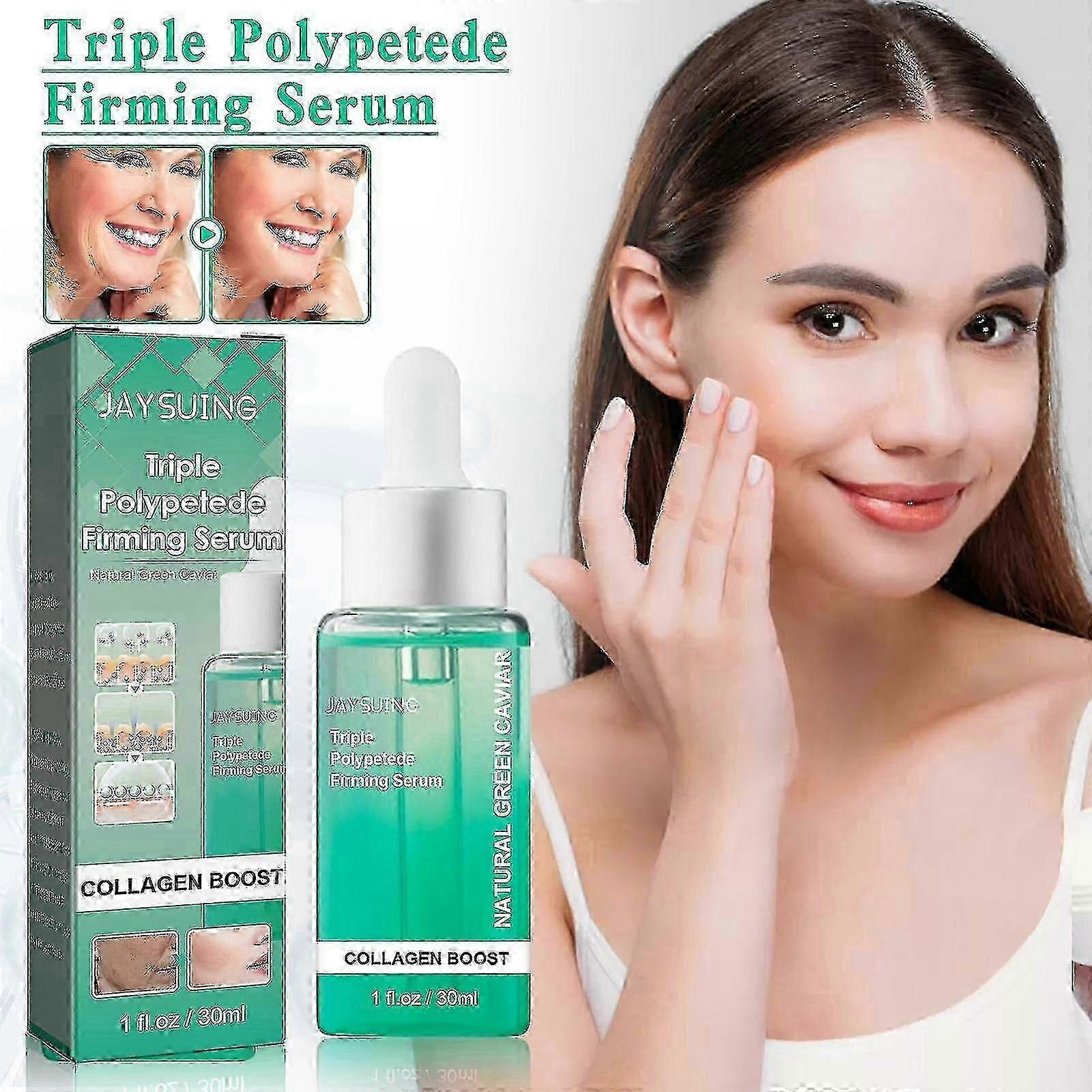 Jaysuing Caviar Firming Essence Facial Lifting, Fading Fine Lines Around the Eyes, Anti-wrinkle and Anti-Aging BF |