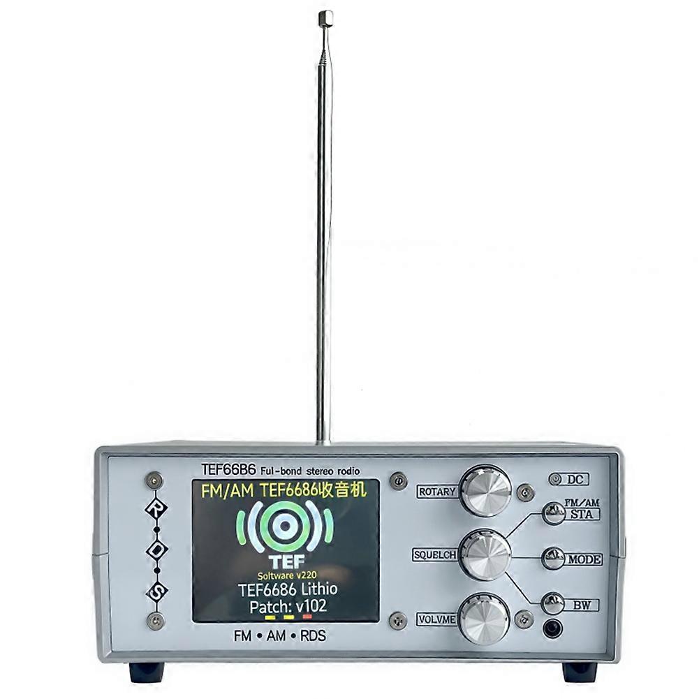 TEF6686 FM SW/MW/LW Full Band Radio DSP Radio Receiver Built-in Battery and Antenna FM AM Stereo Radio Silver