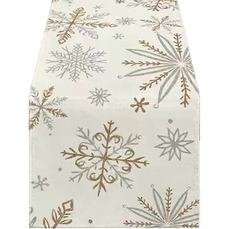 Beautiful Snowflake Table Runner Enhancing Your Christmas Dining Experience