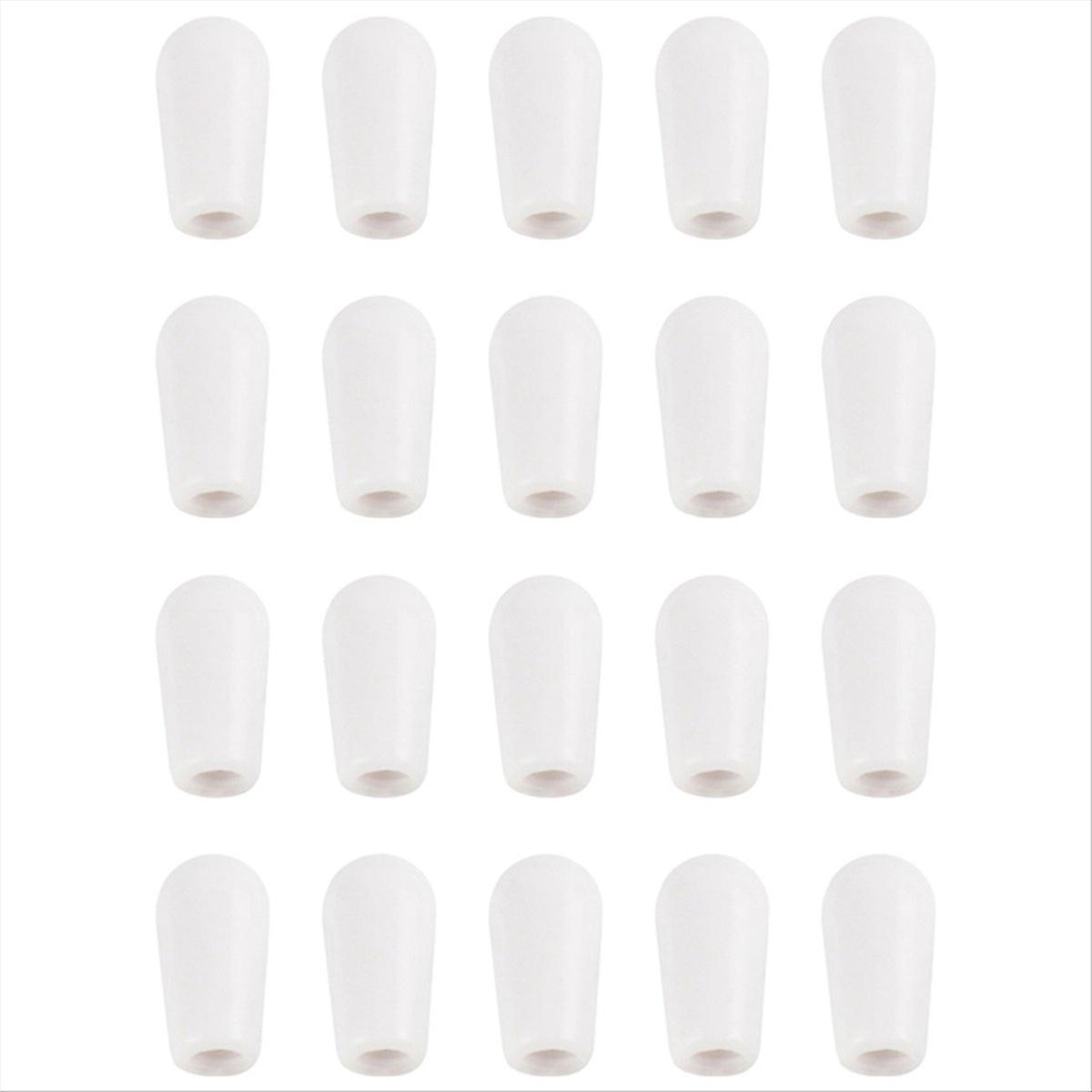 White 20Pcs Metric M3.5/M4 Guitar 3 Way Toggle Switch Tip