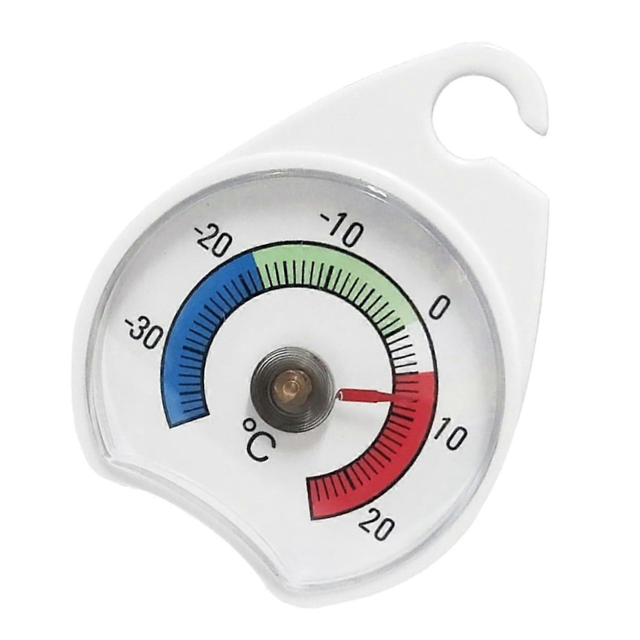 Refrigerator Thermometer Pointer Analog Gauge SpaceSaving For Home Fridge And Freezer, Cold Storage And Supermarket Use