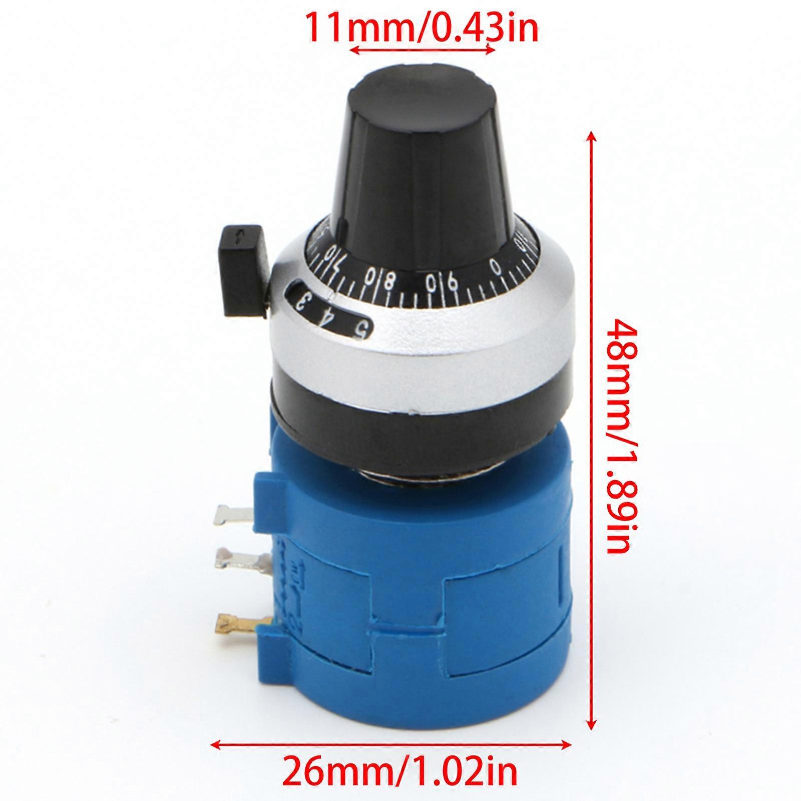 3590S-2-102L 1K Ohm Rotary Potentiometer Pot 10 Turn With Turn Counting Dial Multicolor