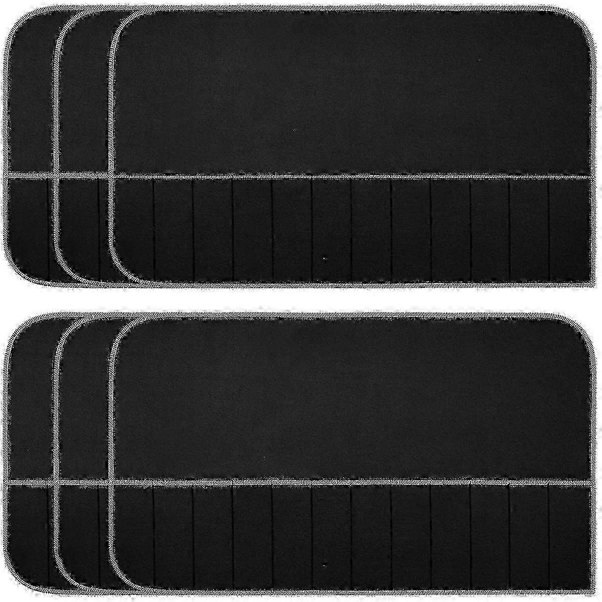 Flatware storage bags for anti tarnish - 6pcs silverware organizer