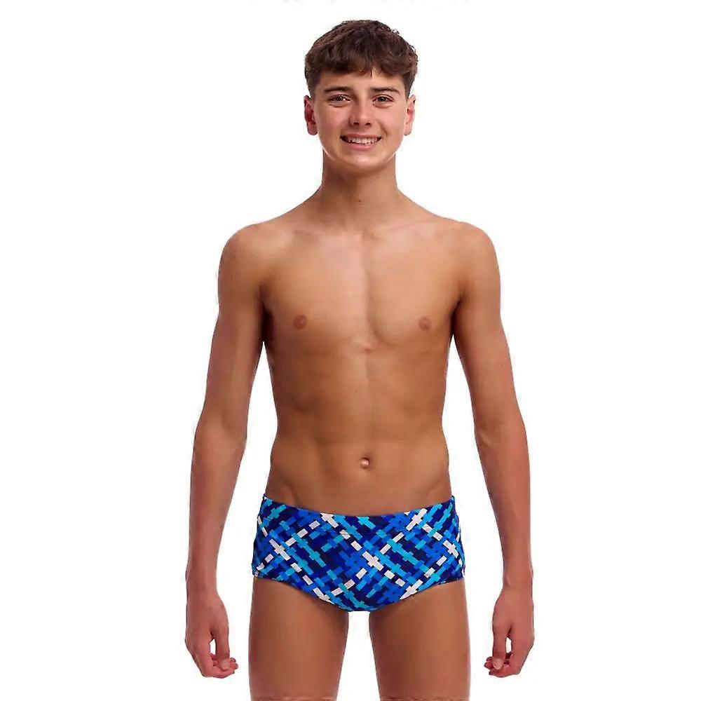Funky Trunks Boys Under Over Sidewinder Swim Trunks - Blue