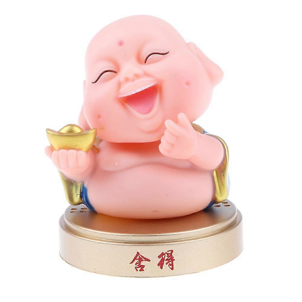Maitreya Shaking Head Plastic Buddha With Car Ornament