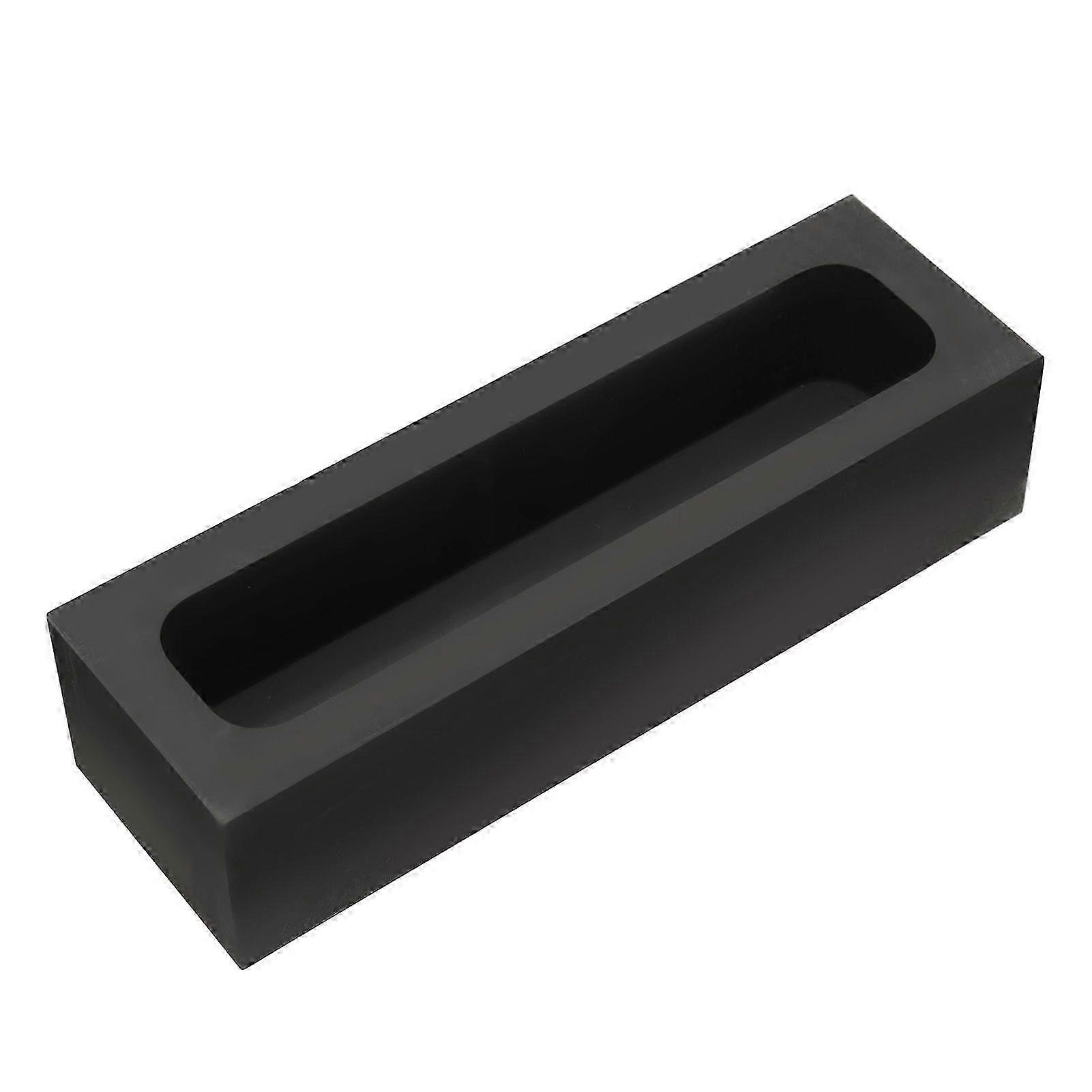 Rectangular Graphite Ingot Mold Fast Heating High Purity Graphite Crucible Mold for Casting 2000g Gold