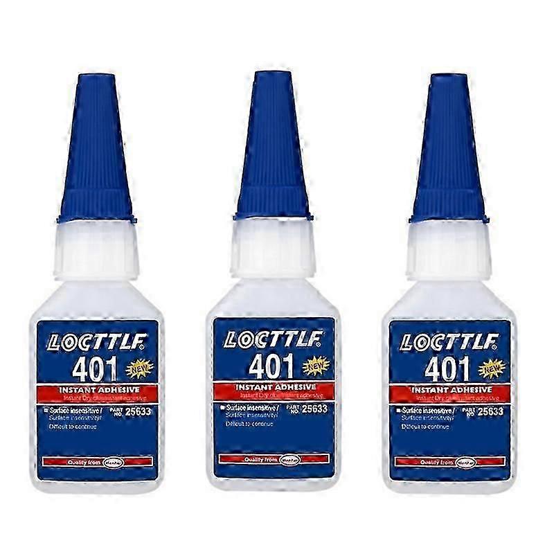 3X Loctite Henkel 401 (20 ml) Anında Yapıştırıcı Süper Yapıştırıcı