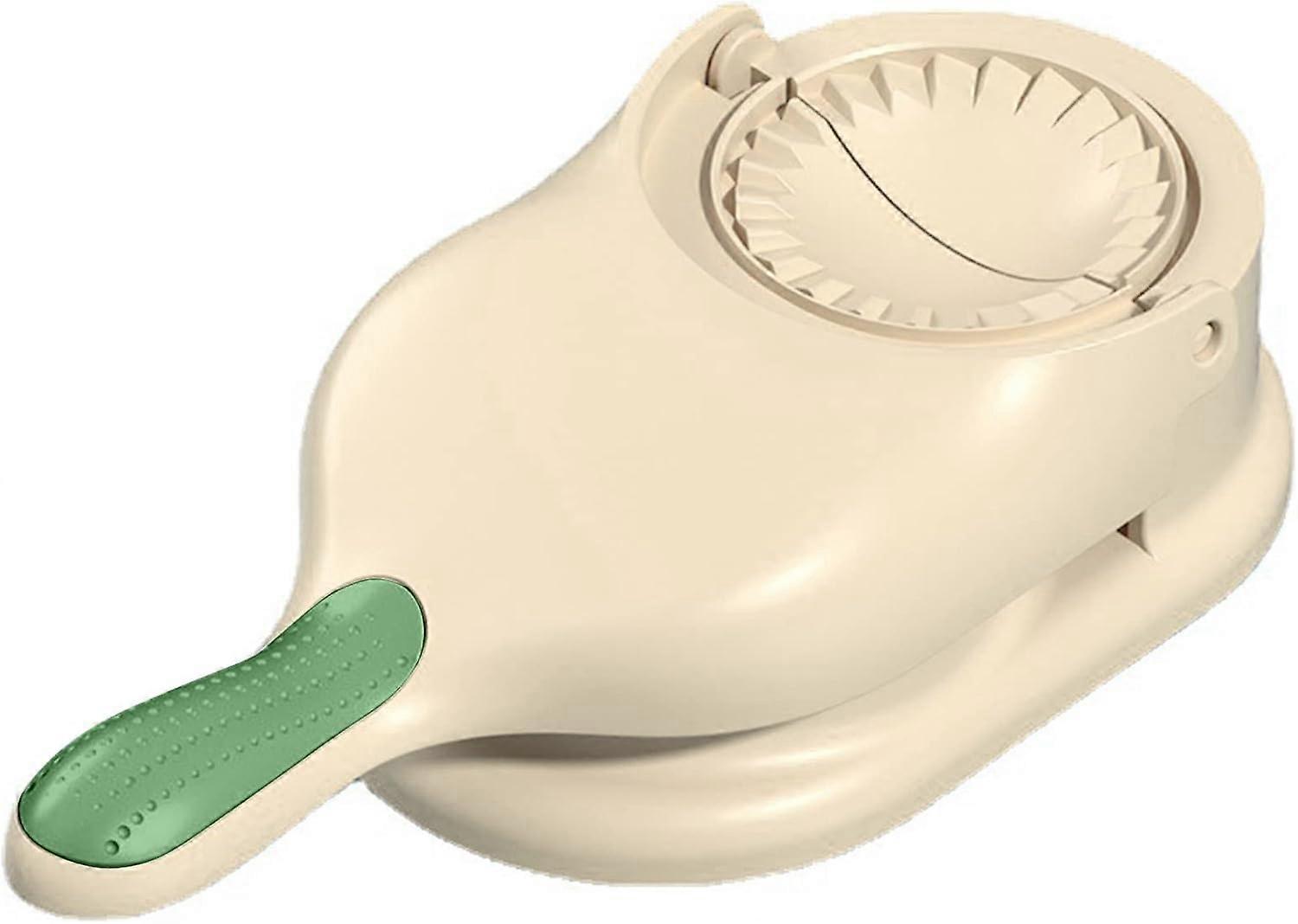 Dumpling wrapper mold, kitchen dumpling making tool, baking manual noodle pressing machine artifact, large size, beige