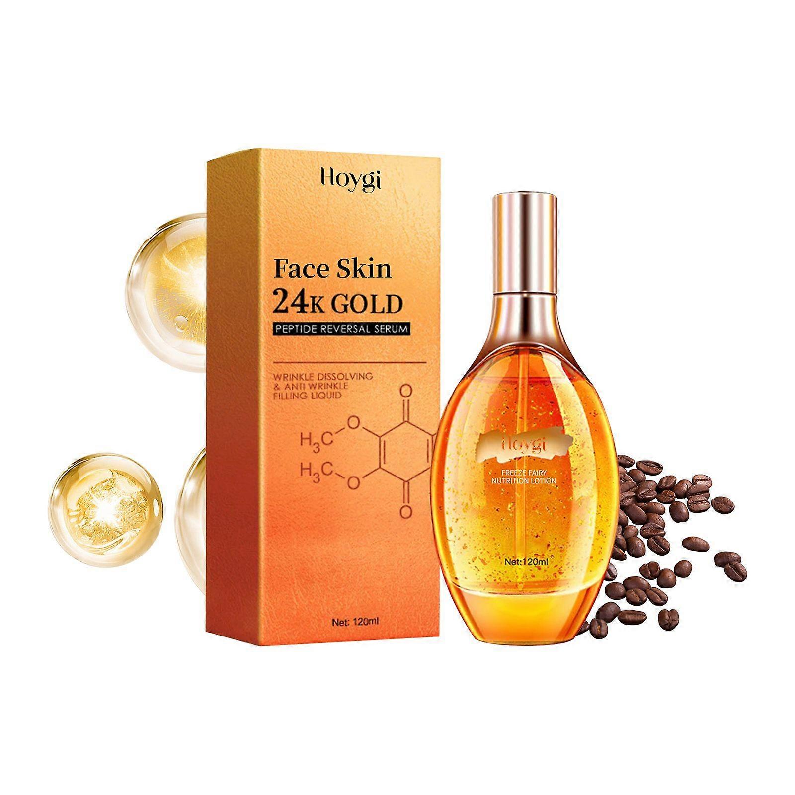 Hoygi 24K Gold Peptide Reversal Essence Moisturizing, Anti-Wrinkle, Firming And Anti-Aging Essence