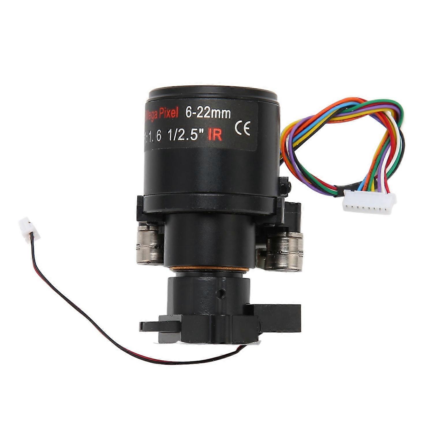 Motorized Zoom Lens 6‑22mm 5MP Focal Length High Precision Auto Zoom Autofocus IR Correction D14 Mou
