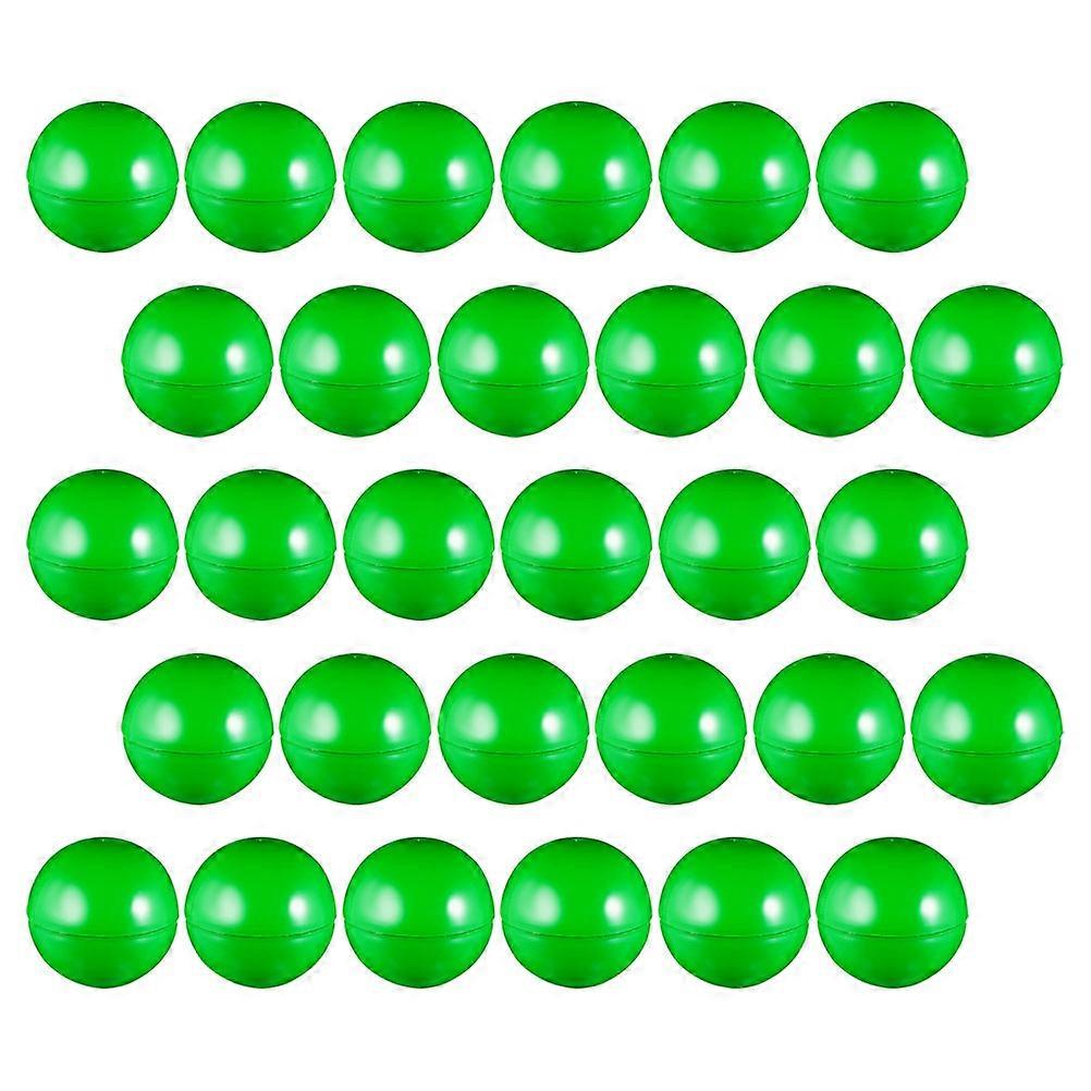 Green PVC Raffle Balls for Party Games 30Pcs Openable Plastic Balls