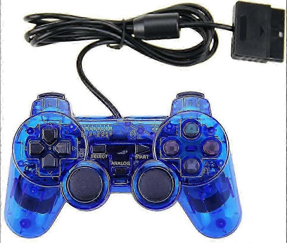 New Twin Shock Game Wired Controller Joypad Handle For Sony Ps2 Playstation 2